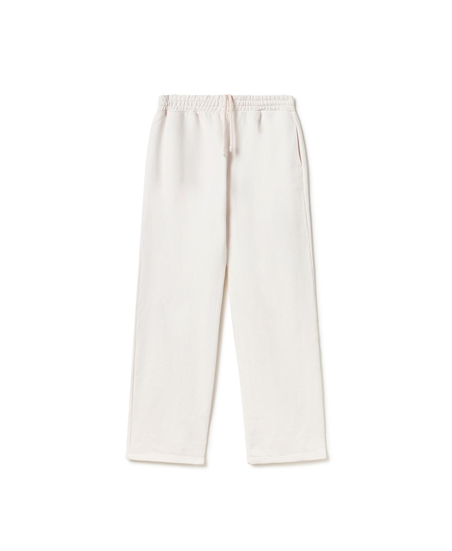 600 GSM 'Bone White' Straight-leg Pants