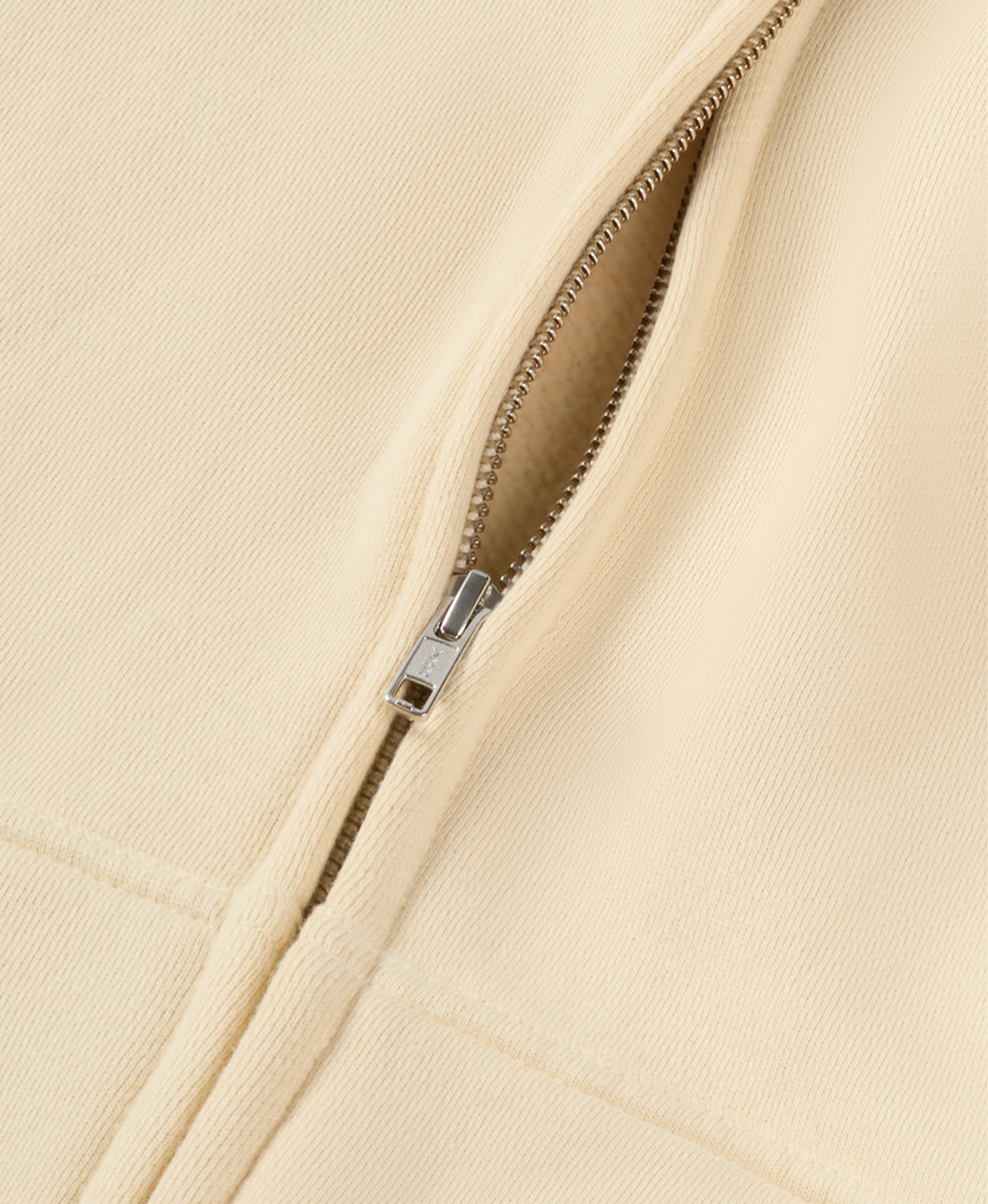 450 GSM 'Cloud Cream' Zipper Hoodie