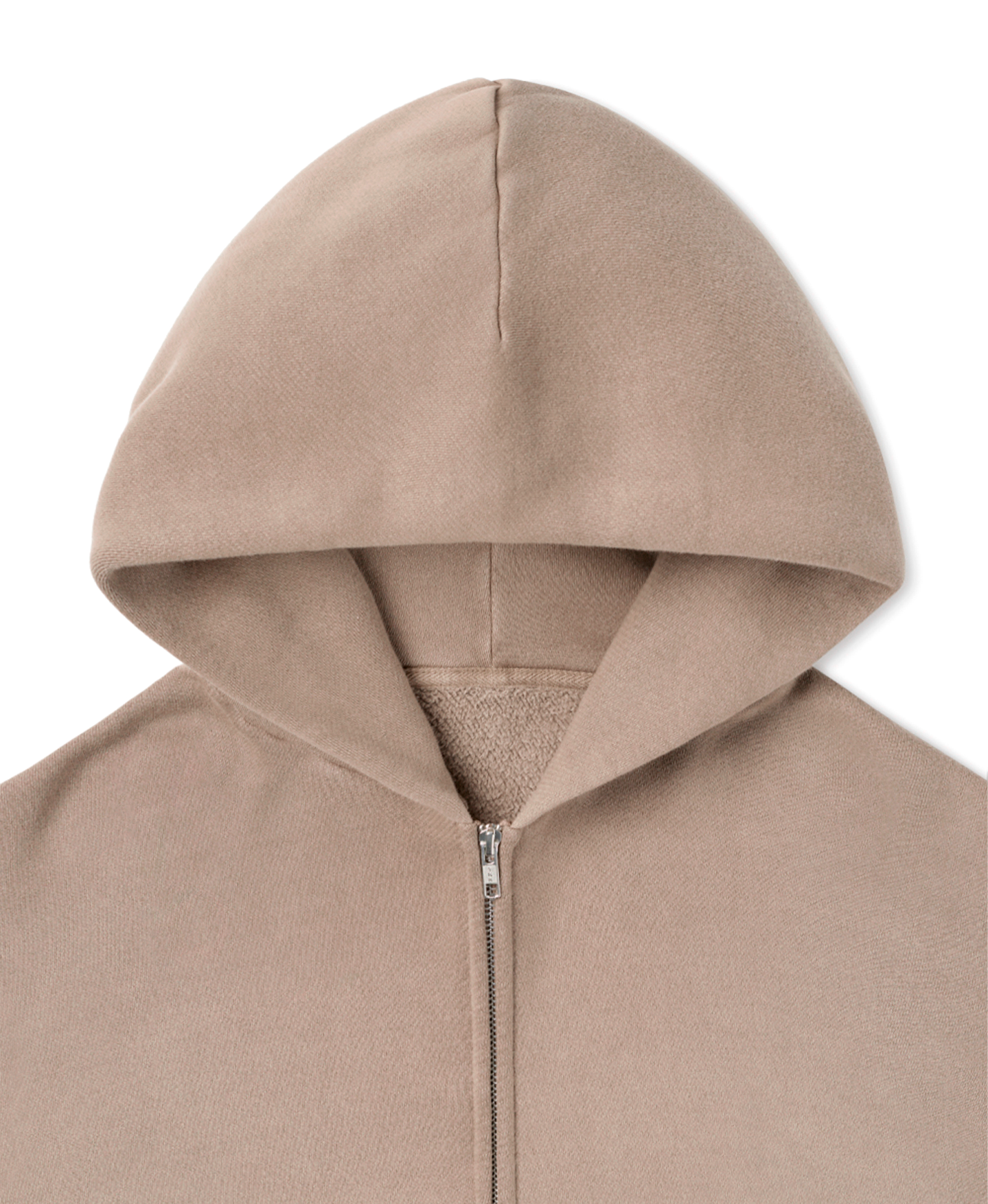 450 GSM 'Vintage Taupe' Zipper Hoodie