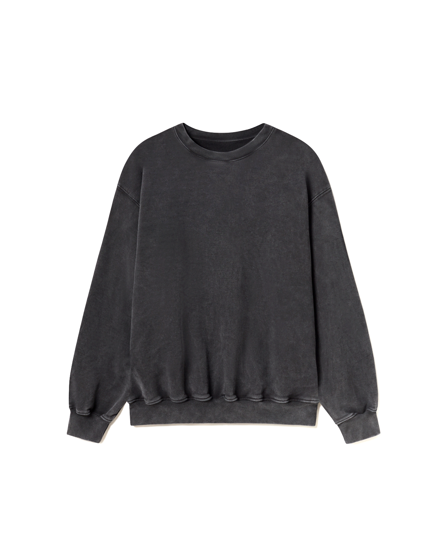 600 GSM 'Vintage Black' Crewneck