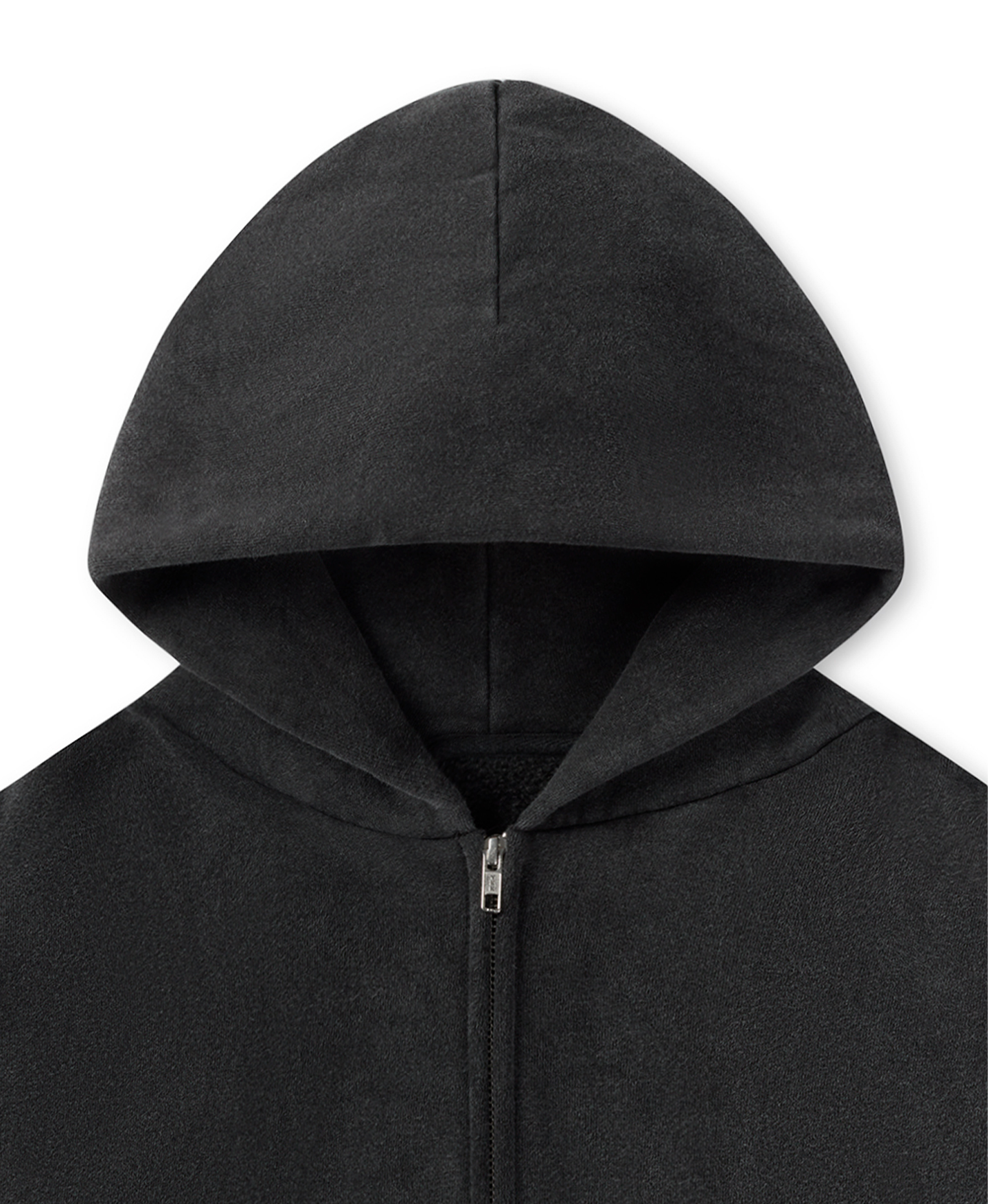 450 GSM 'Vintage Black' Zipper Hoodie