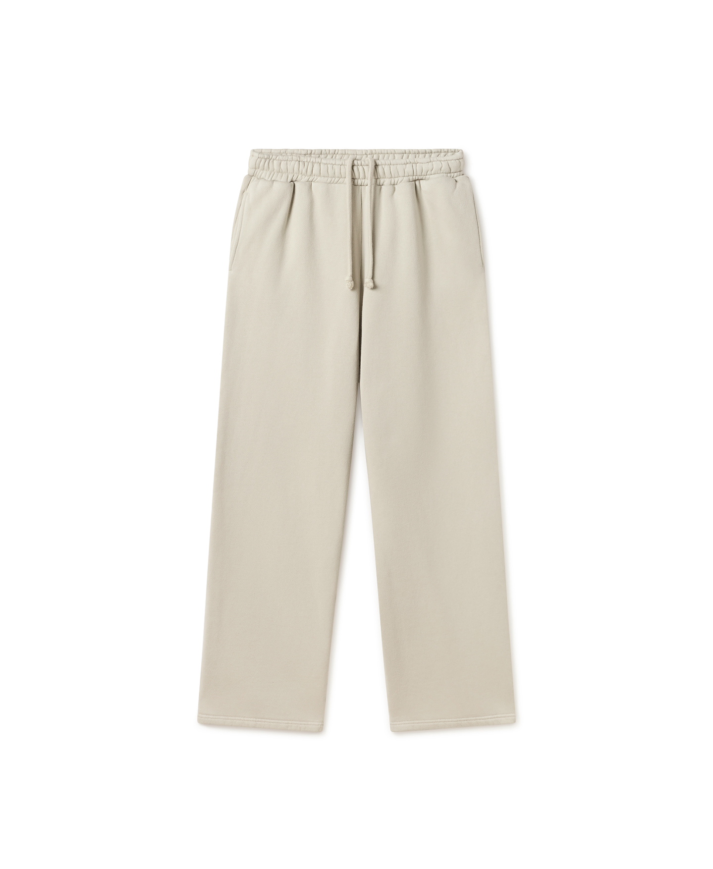 450 GSM 'Ecru' Straight-leg Pants
