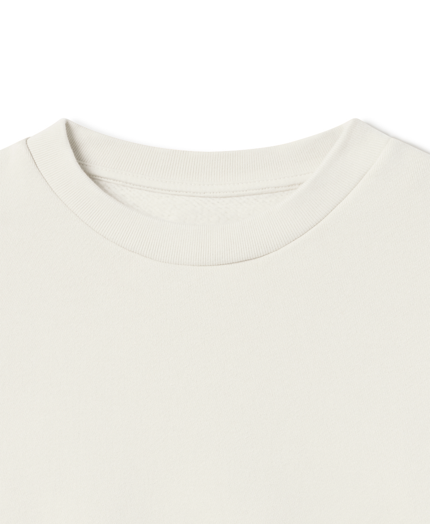 450 GSM 'Bone White' Crewneck