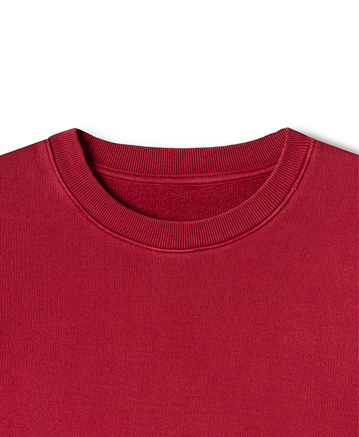 600 GSM 'Dark Red' Crewneck