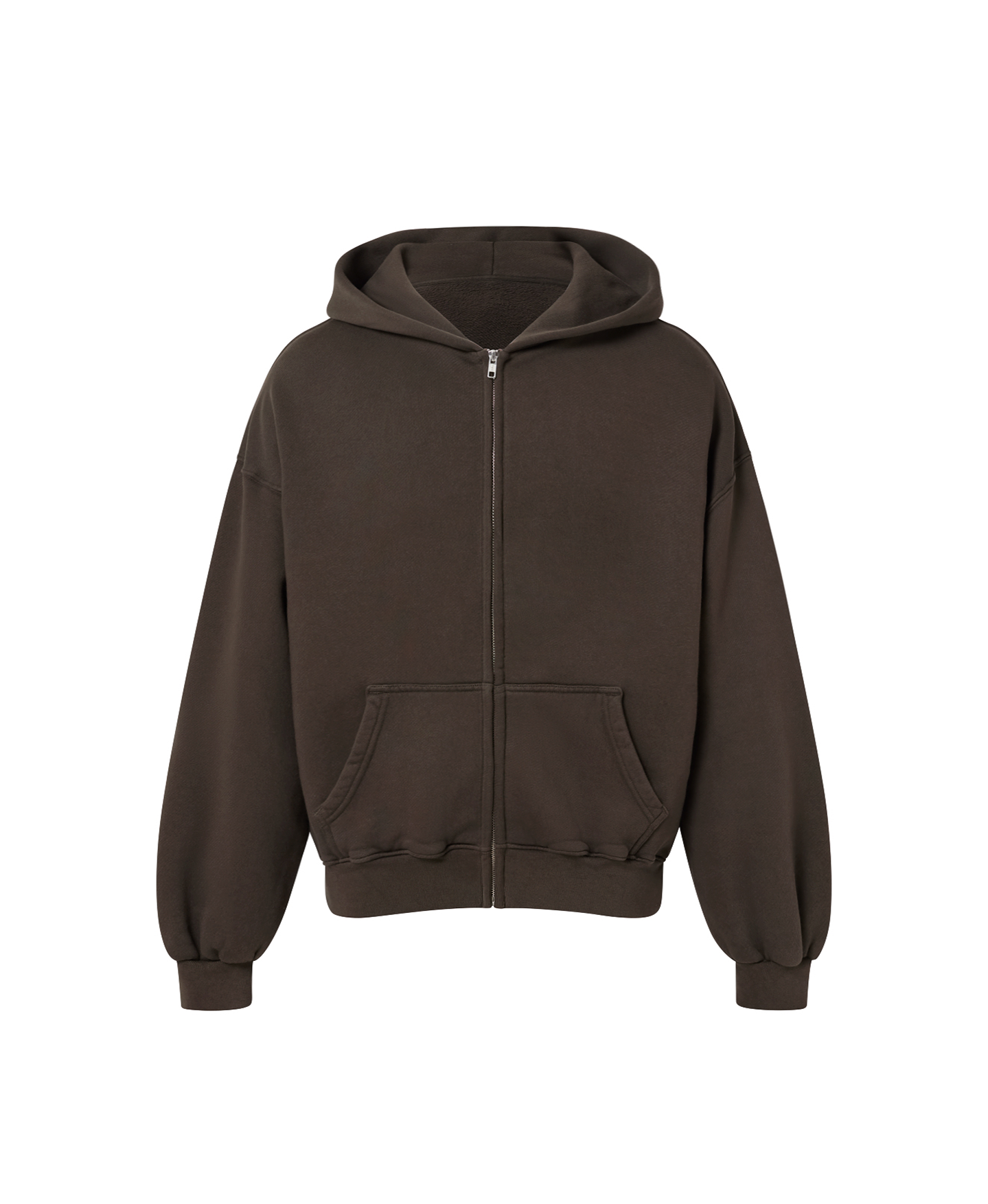 450 GSM 'Dark Chocolate' Zipper Hoodie