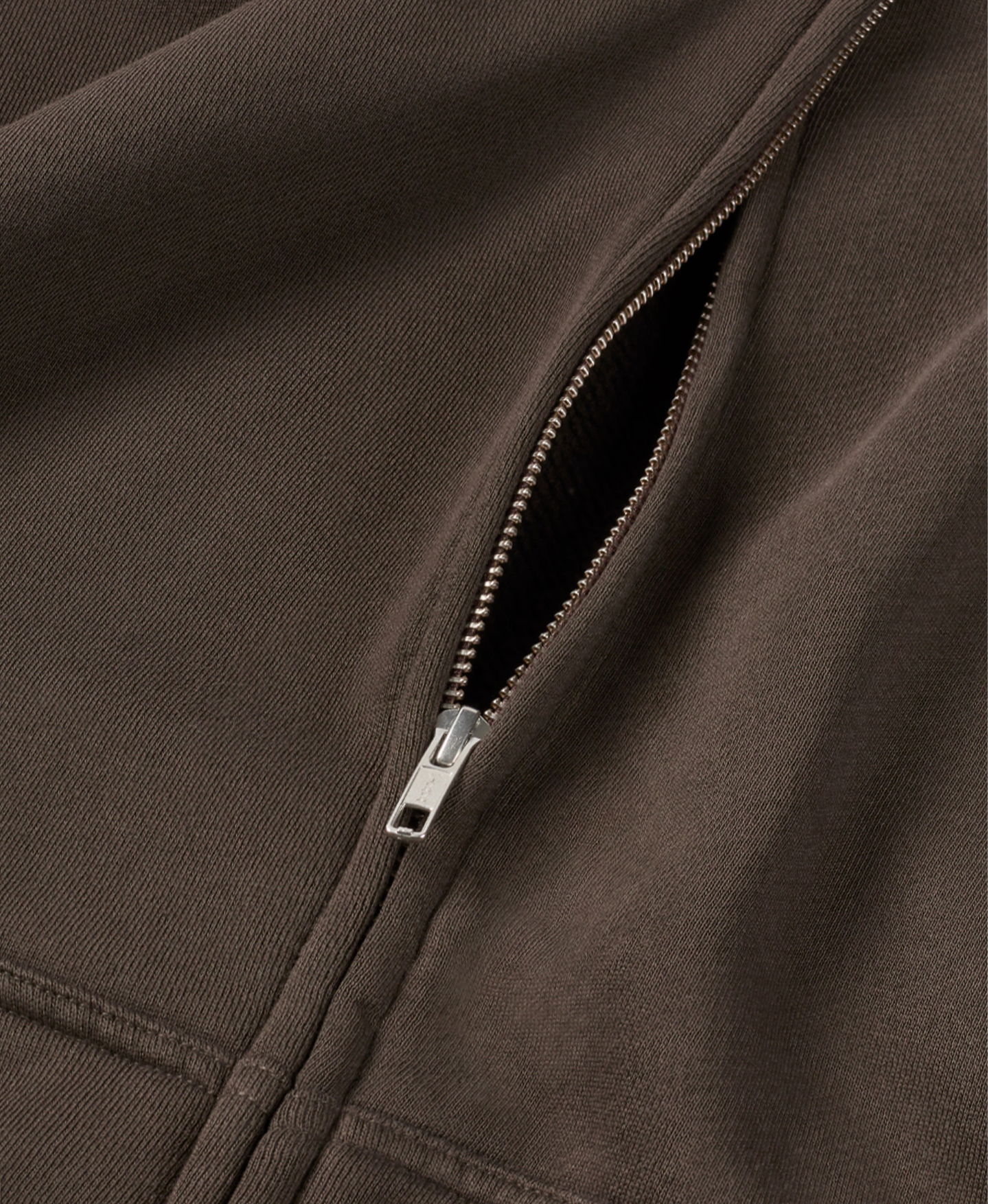 450 GSM 'Dark Chocolate' Zipper Hoodie
