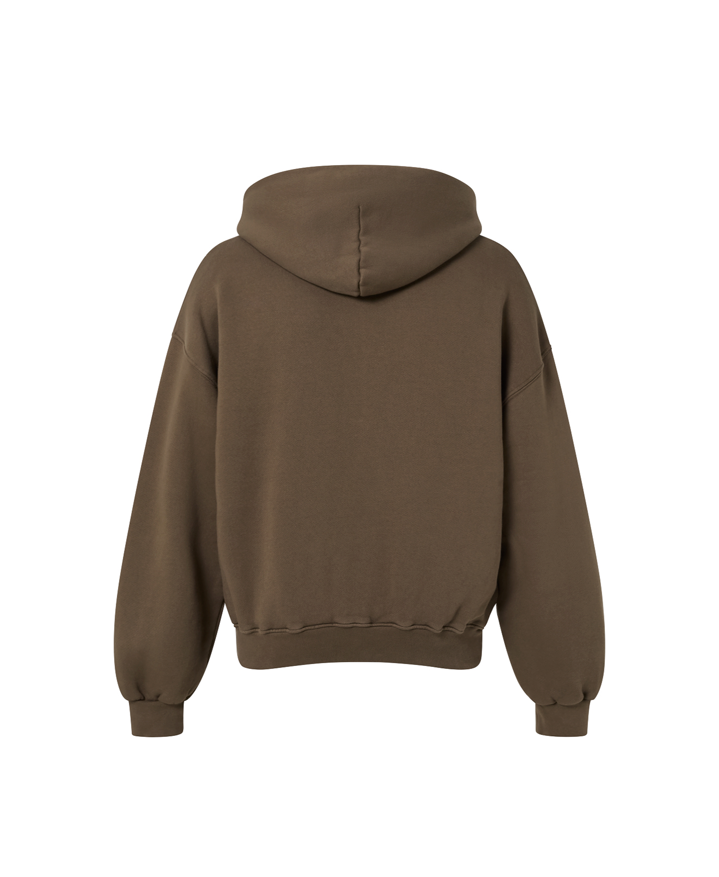 450 GSM 'Mocha Brown' Zipper Hoodie