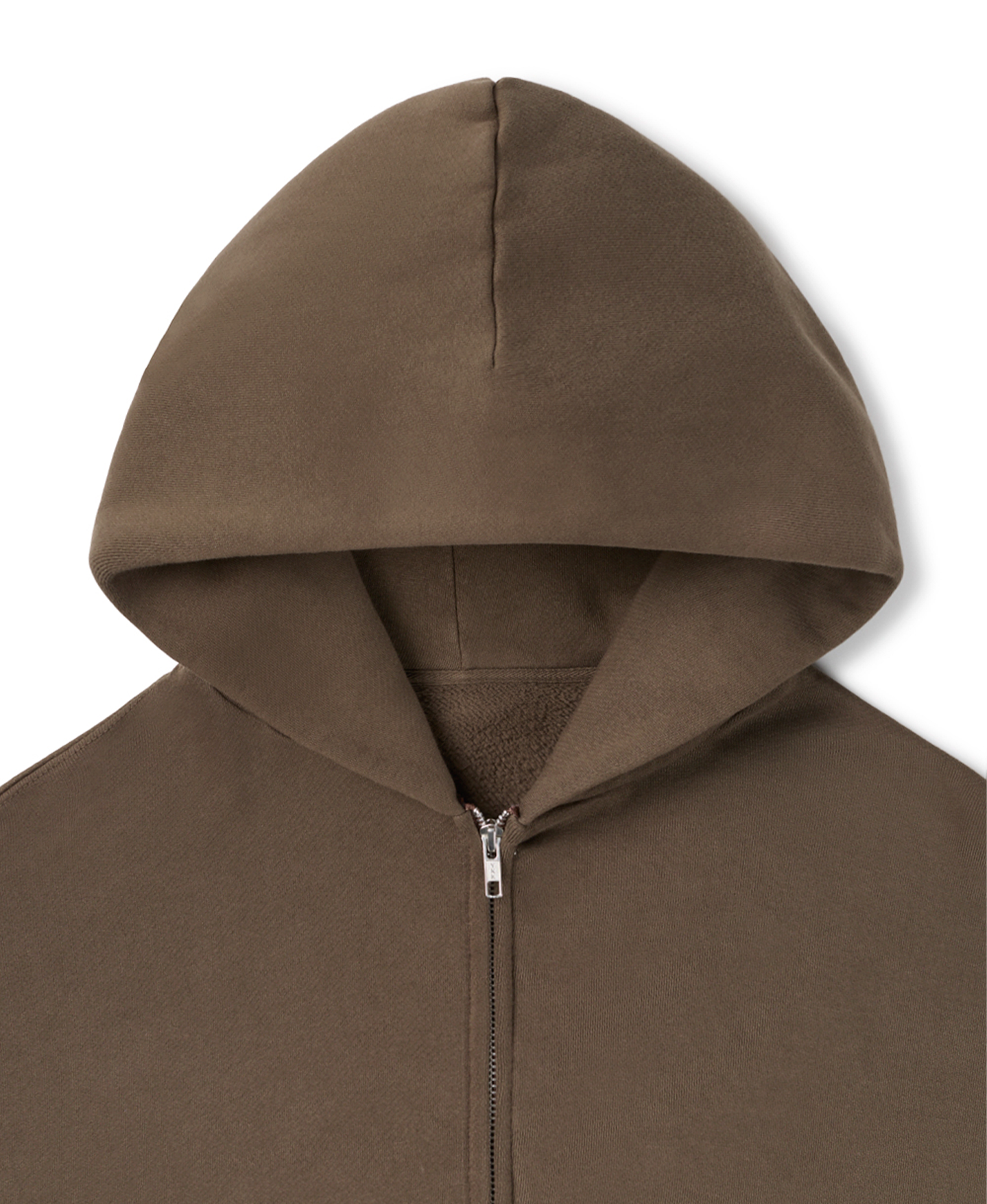 450 GSM 'Mocha Brown' Zipper Hoodie
