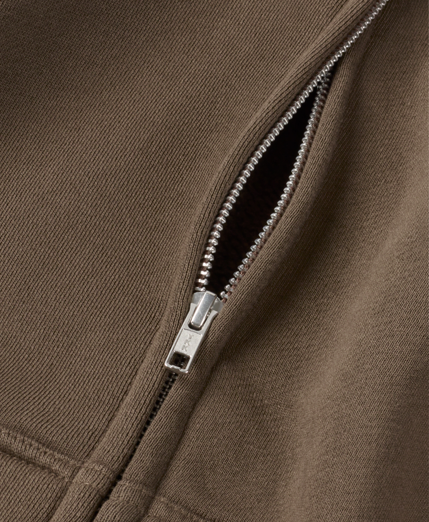 450 GSM 'Mocha Brown' Zipper Hoodie