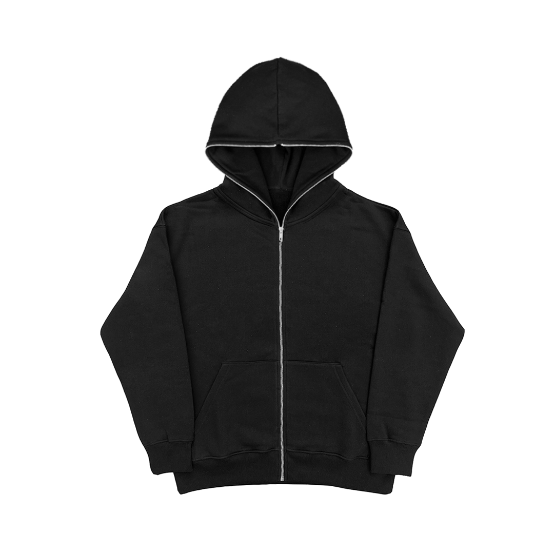 450 GSM 'Jet Black' Zipper