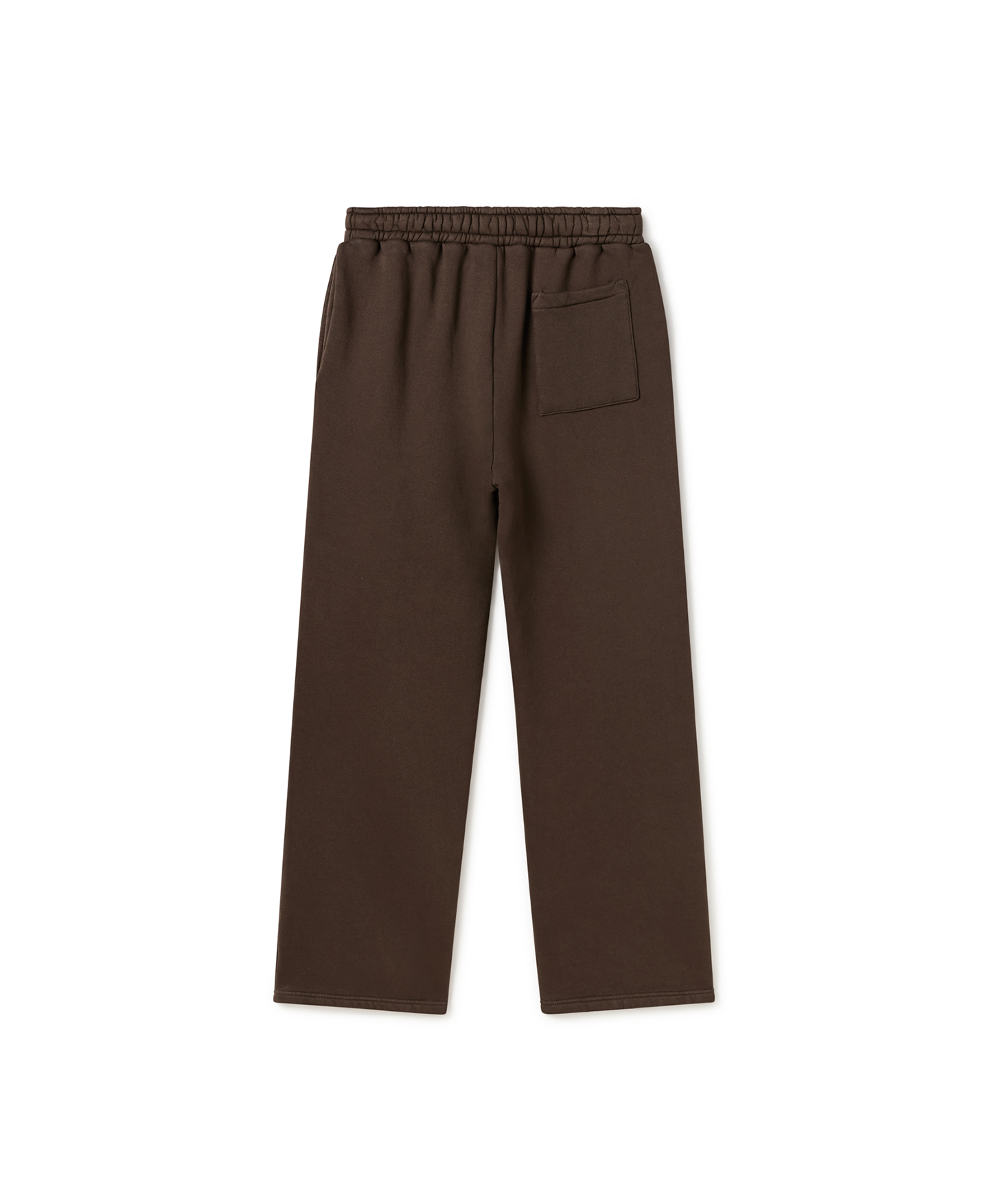 600 GSM 'Dark Chocolate' Straight-leg Pants