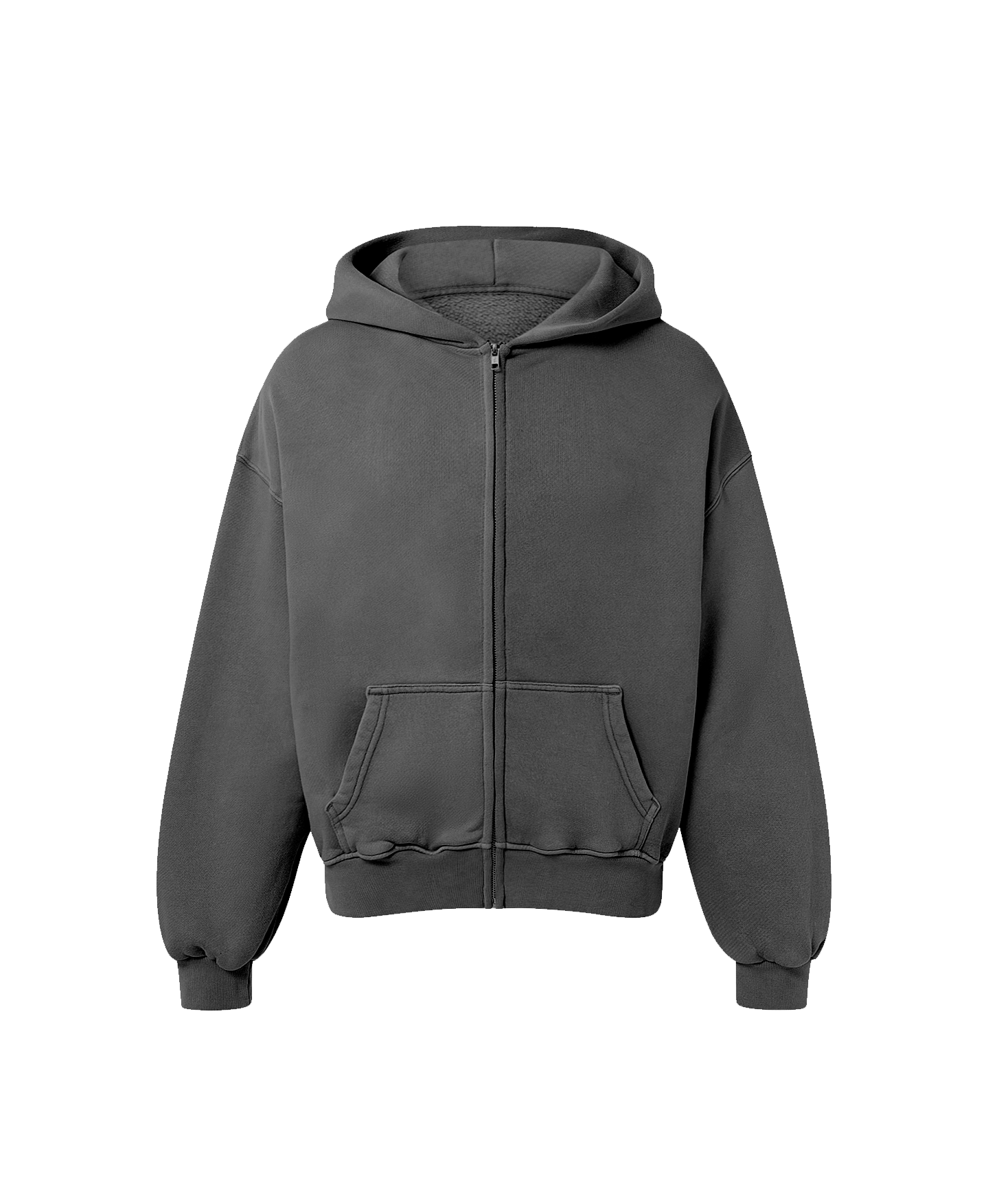 450 GSM 'Anthracite' Zipper Hoodie