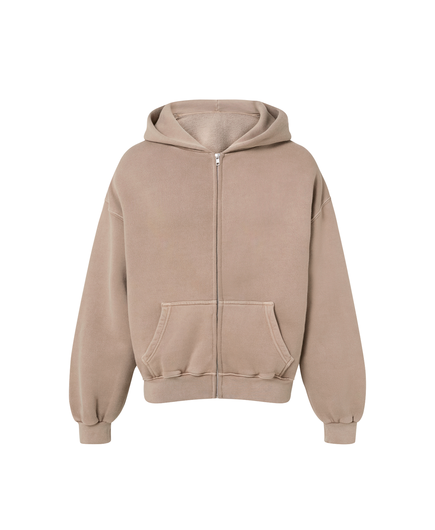 450 GSM 'Vintage Taupe' Zipper Hoodie