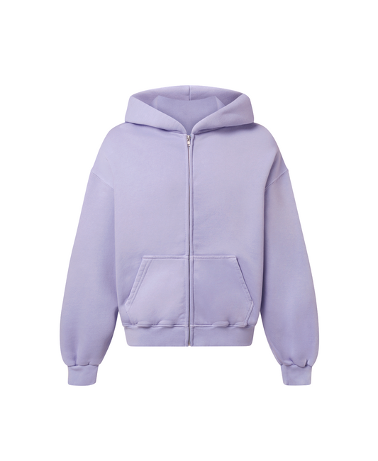 450 GSM 'Lavender' Zipper Hoodie