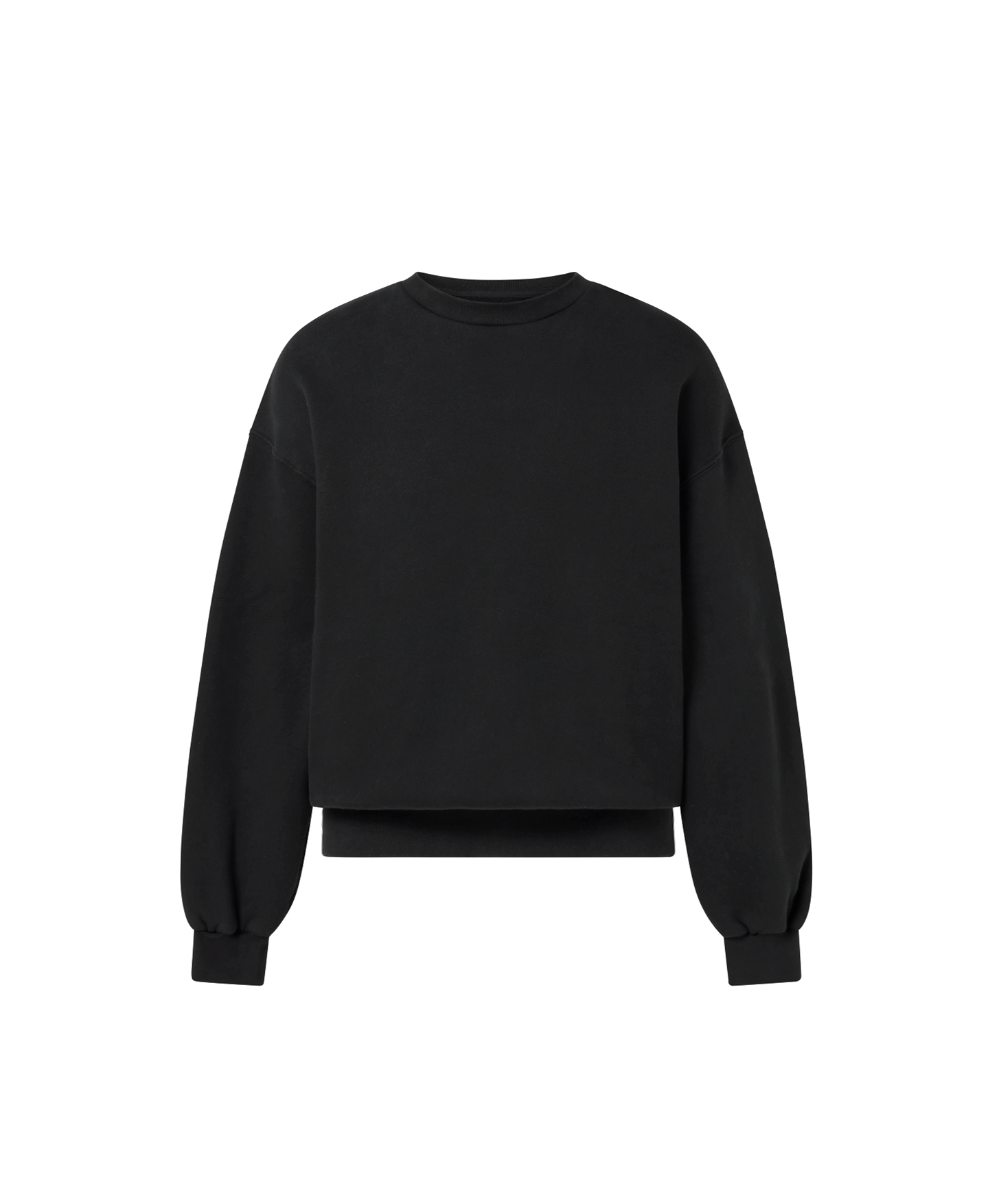 450 GSM 'Jet Black' Crewneck