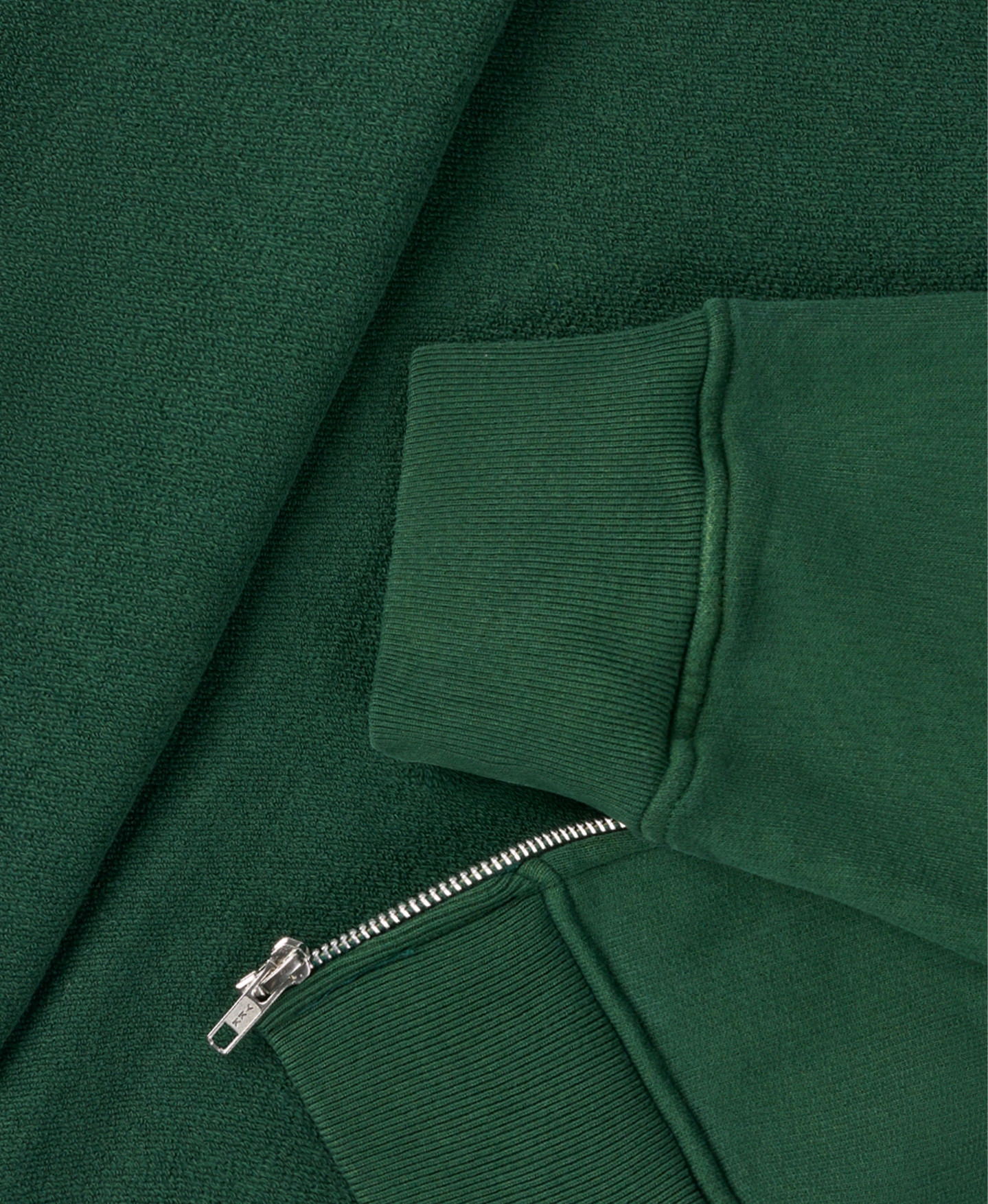 600 GSM 'Pine Green' Zipper